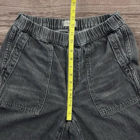Madewell Relaxed Pull On Elastic Waist Medium Denim Jeans Sz: ST - Picture 7 of 14